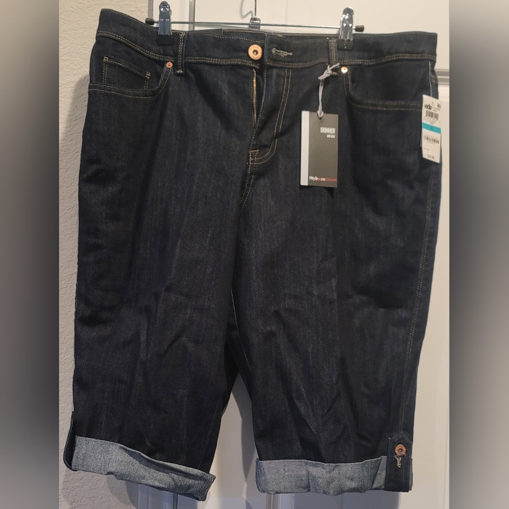 Denim Capri Pants